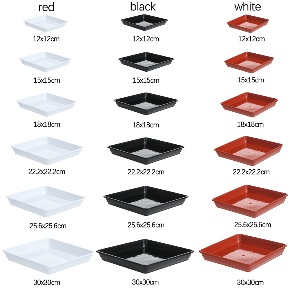 Drip Tray Saucer - 1 unidad de maceta cuadrada de