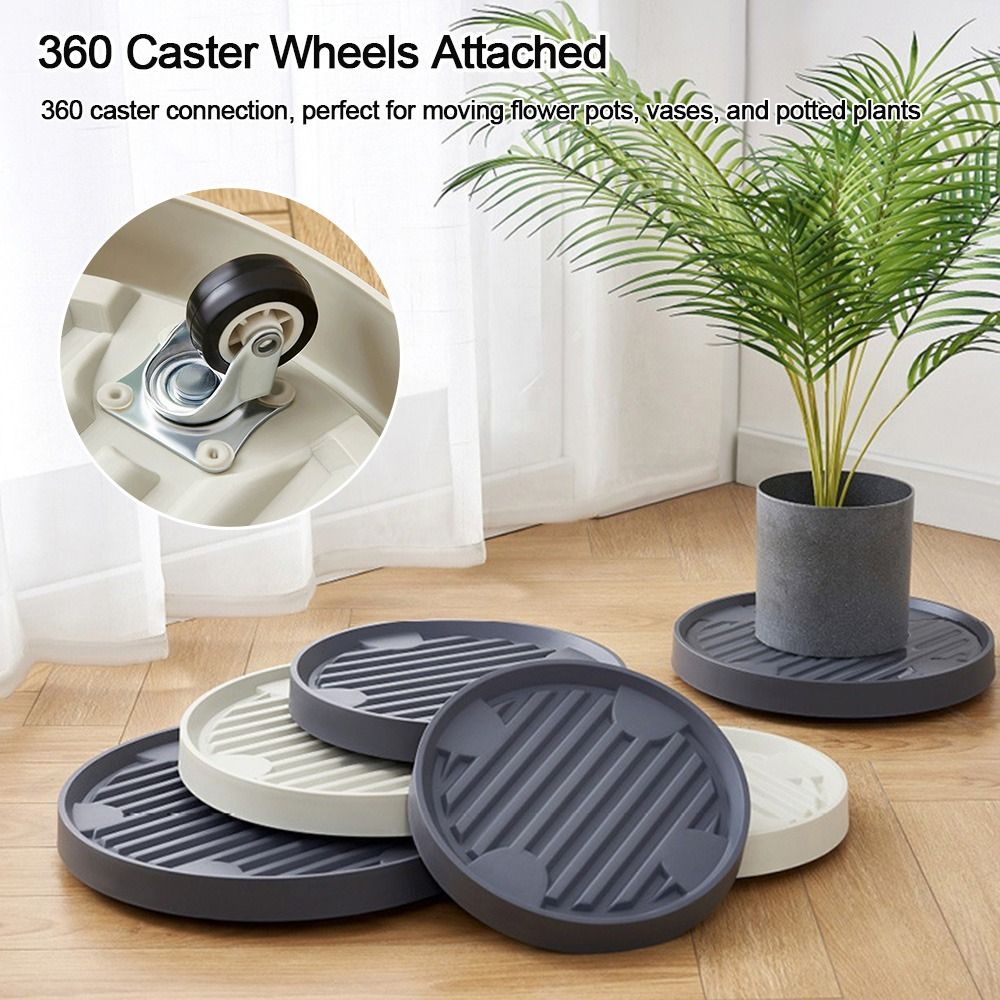 Drip Tray Saucer - con ruedas móviles, platillo para plantas,