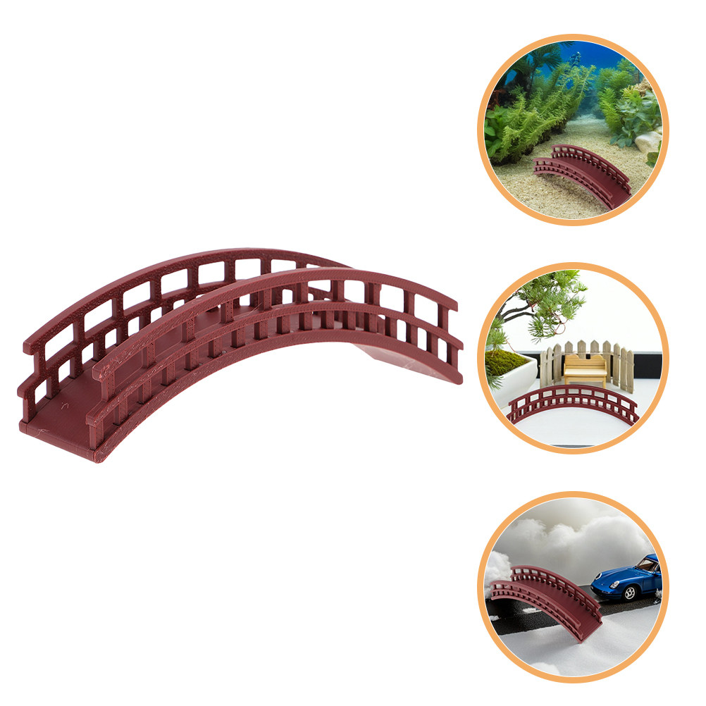 Pequeño puente en arco de dise - Bonsai Garden Landscape Design reseña y precio