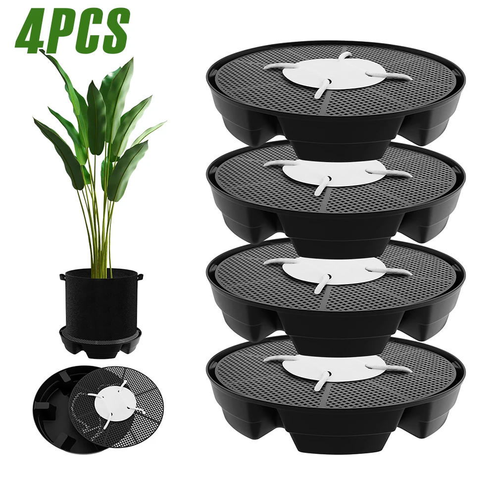 Juego de 4 Bases para Macetas  - Drip Tray Saucer reseña y precio