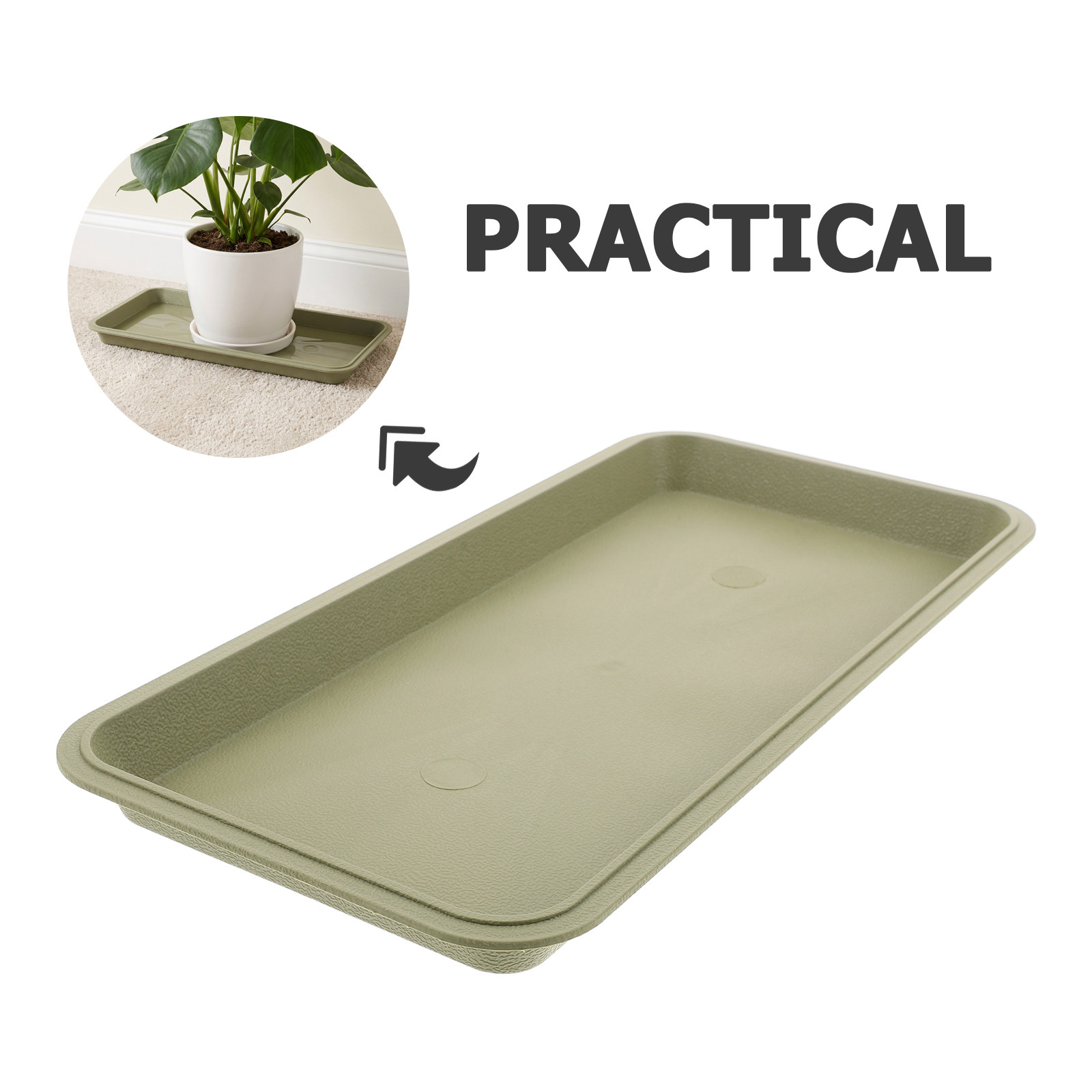 Bandeja rectangular para plant - Drip Tray Saucer reseña y precio