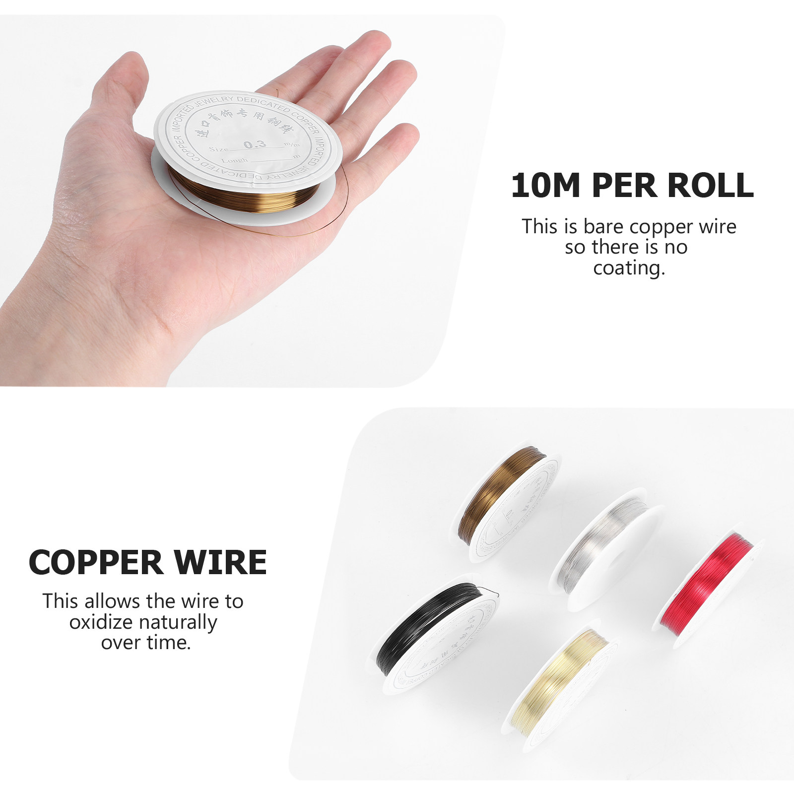 5 rollos de alambre de cobre p - Copper Wire Roll reseña y precio